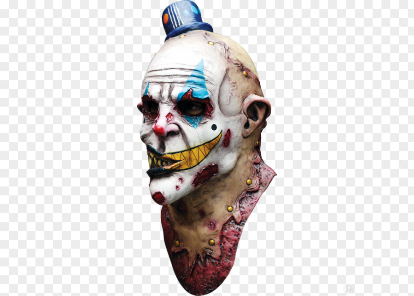 Mask Evil Clown Halloween Costume PNG