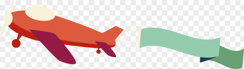 Red Cartoon Airplane PNG