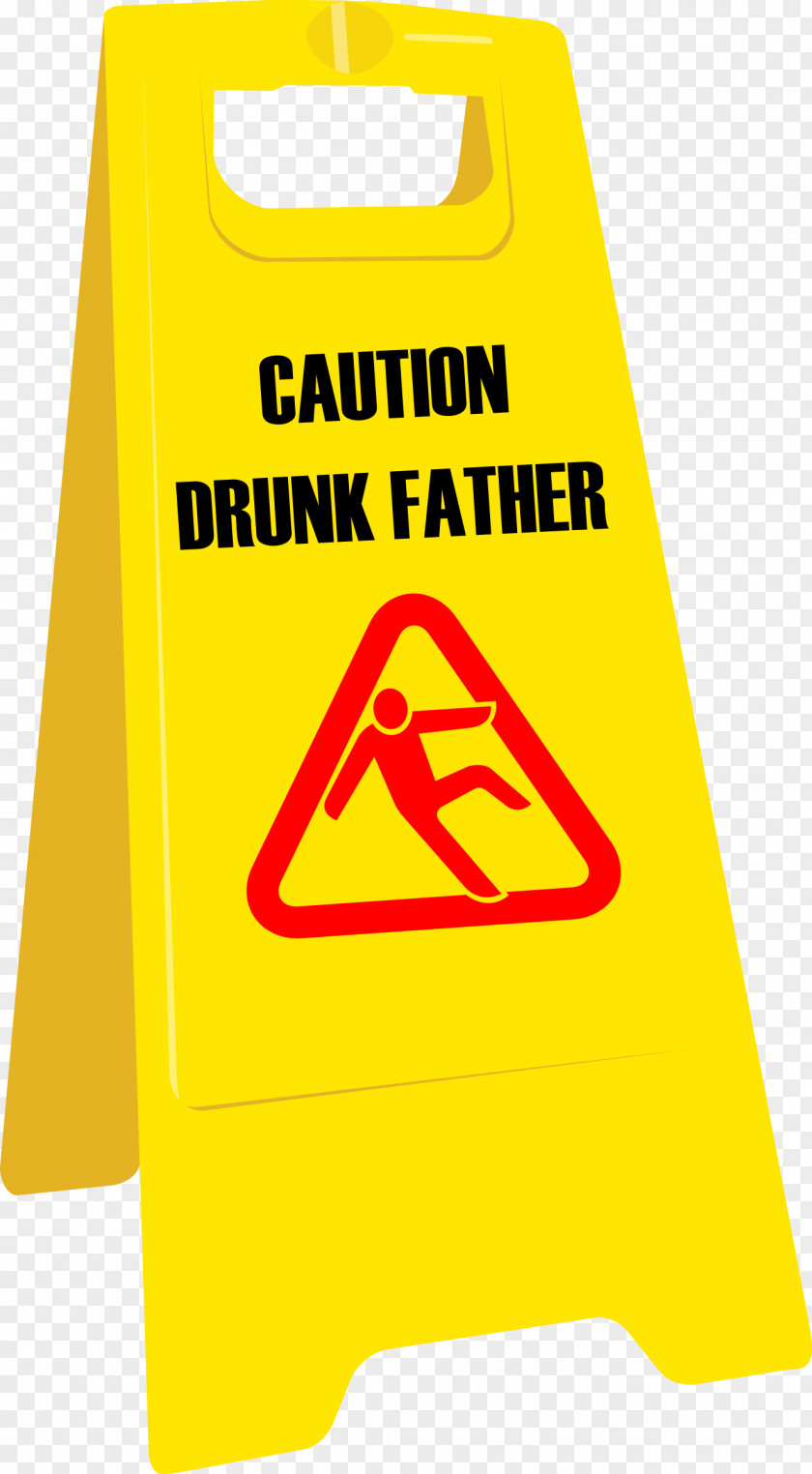 Father's Day Wet Floor Sign Warning Clip Art PNG