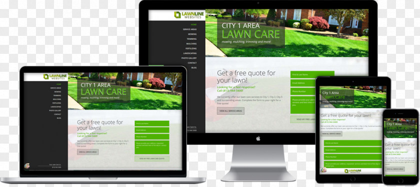 Lawn Mowing Business Flyers Smartphone Computer Software Handheld Devices Monitors Display Advertising PNG