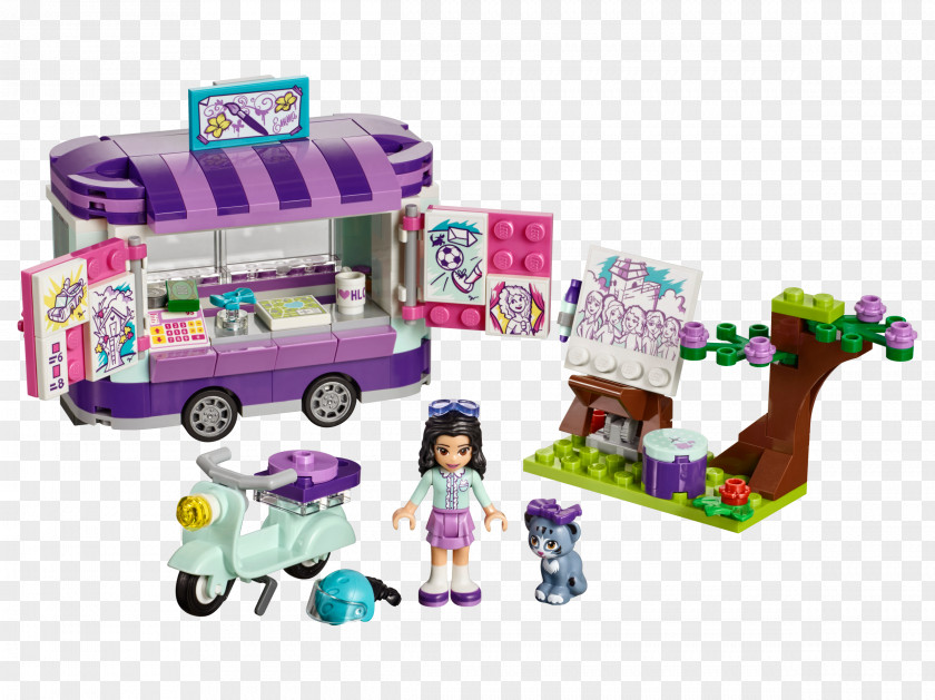 LEGO Friendsエマのアートスタンド41332ビルディングキット 北米版 Friends Emma's Art Stand 41332 Building Kit Toy Kiddiwinks Store (Forest Glade House) PNG House), Lego friends clipart PNG