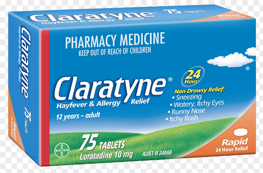 Tablet Hay Fever Loratadine Allergy Hives PNG