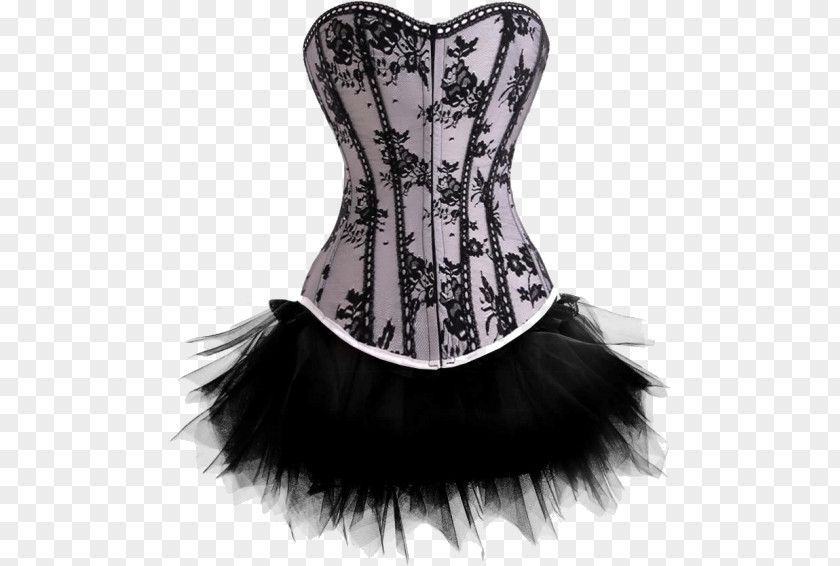 Dress Corset Bustier Tutu Costume Bone PNG