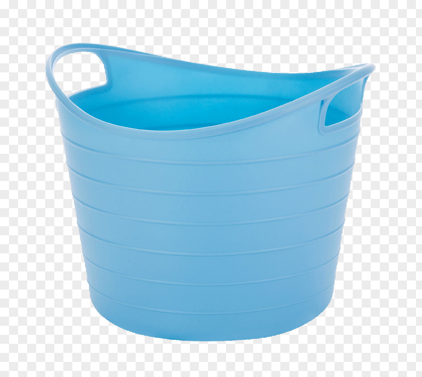 Plastic Basket Turquoise PNG