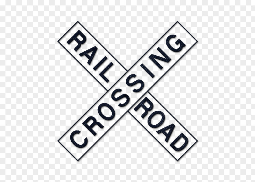 Railroad Tracks Rail Transport Level Crossing Train Crossbuck Sign PNG