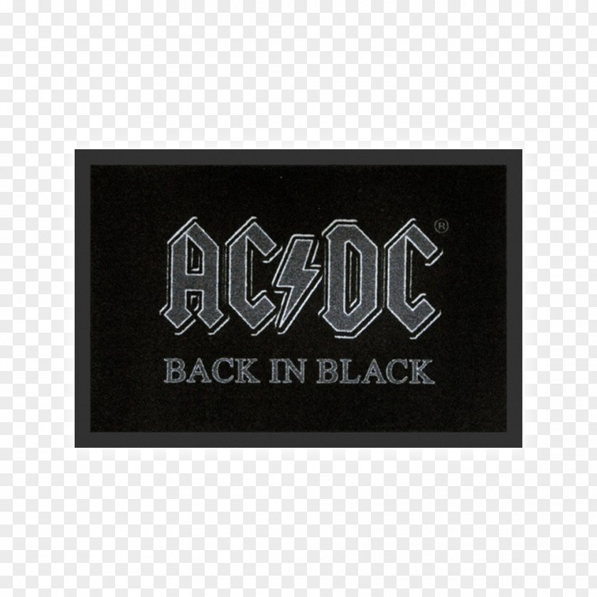 T-shirt Back In Black AC/DC Mat Highway To Hell PNG