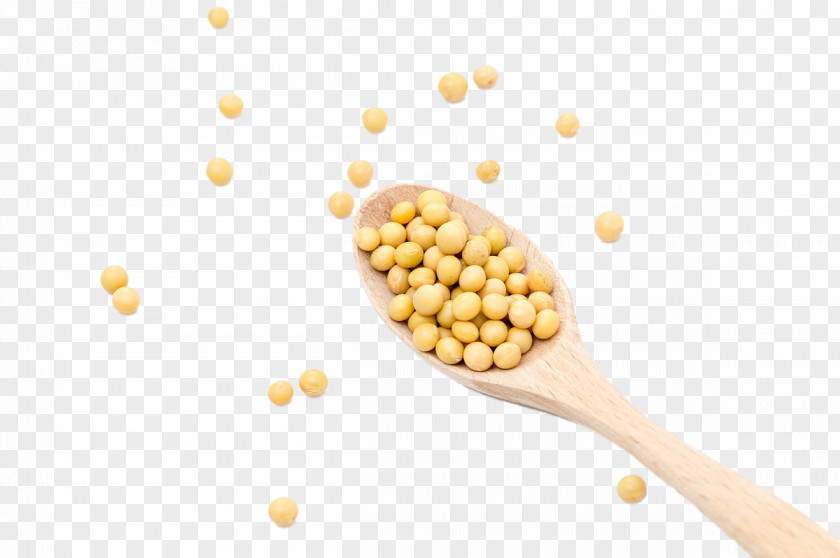 Wooden Spoon Of Soy Milk Porridge Food Soybean PNG