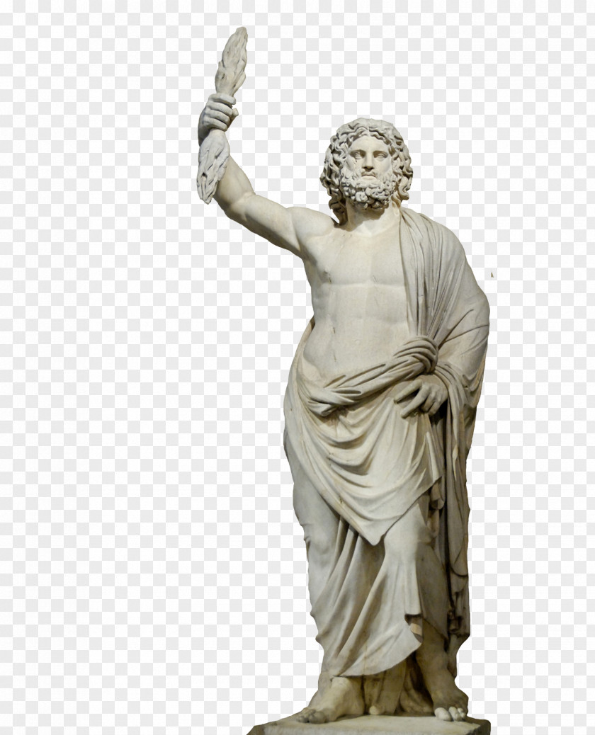 Ancient Greek Stone Figures Statue Of Zeus At Olympia Hades Poseidon PNG