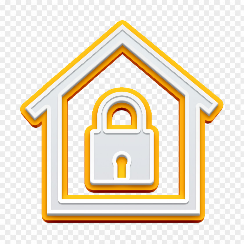Computer And Media 2 Icon Home Lock Security PNG
