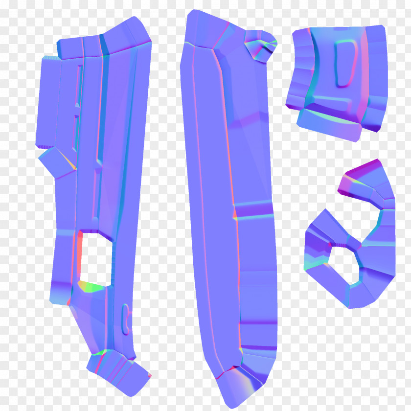 Low Poly Texture Protective Gear In Sports Cobalt Blue PNG