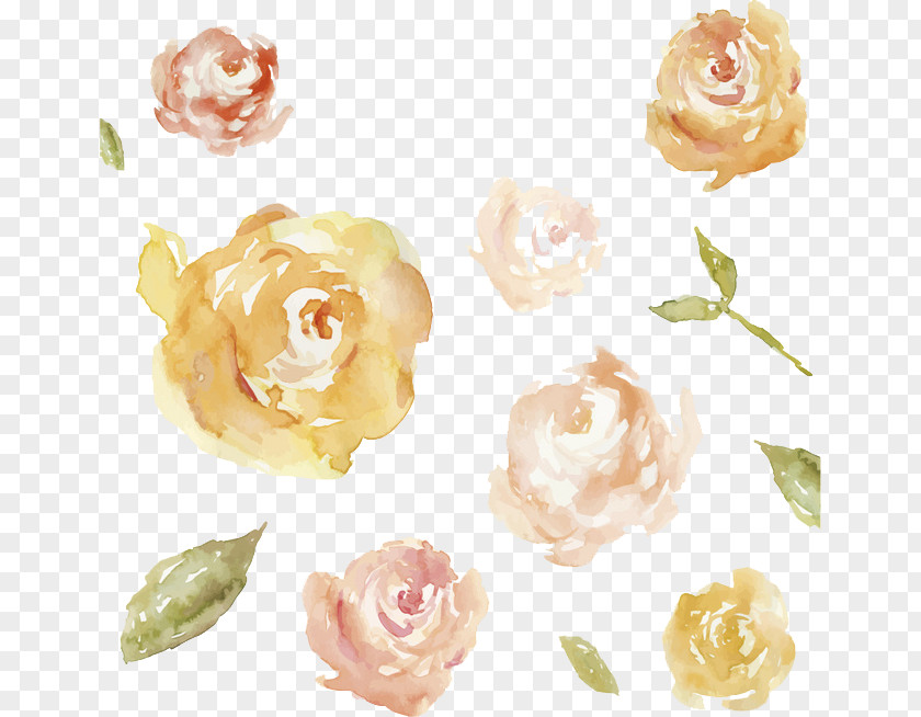 Watercolor Flowers Watercolour Painting Pink PNG