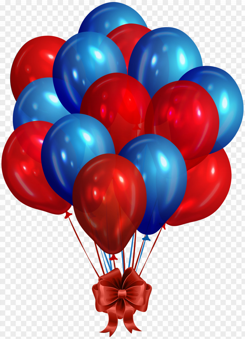 Blue Red Bunch Of Balloons Clip Art Image Balloon PNG