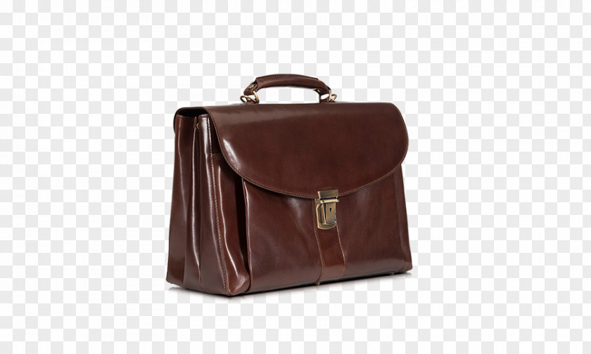 Brown Briefcase Handbag Leather Messenger Bags Product PNG