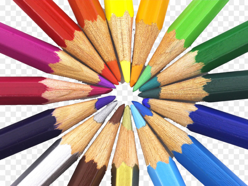Colorful Pencil Colored Clip Art PNG