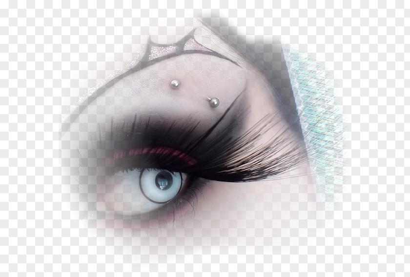 Eye Eyelash Extensions Shadow Cybergoth Cosmetics PNG