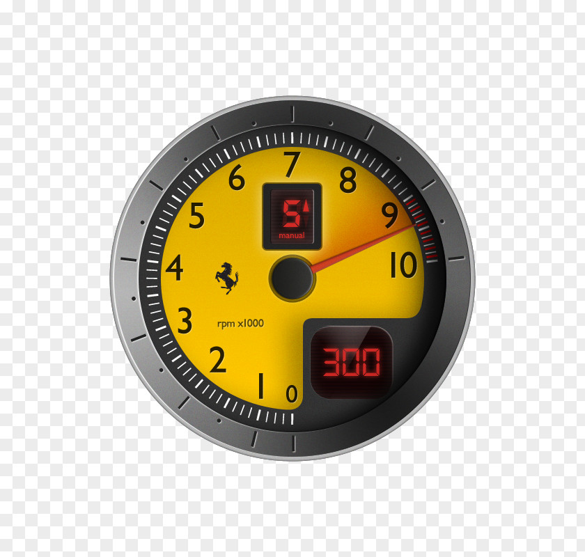 Ferrari Speedometer 360 Modena Car Enzo Tachometer PNG