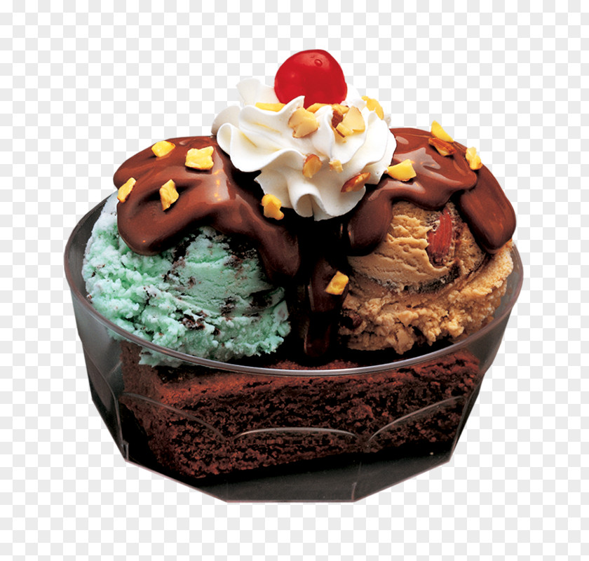 Milk Chocolate Brownies Sundae Cake Brownie Ice Cream Baskin-Robbins PNG
