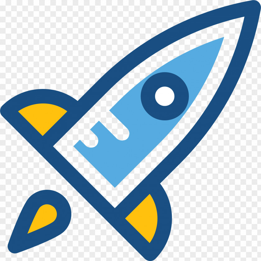 Blue Rocket Icon Download PNG