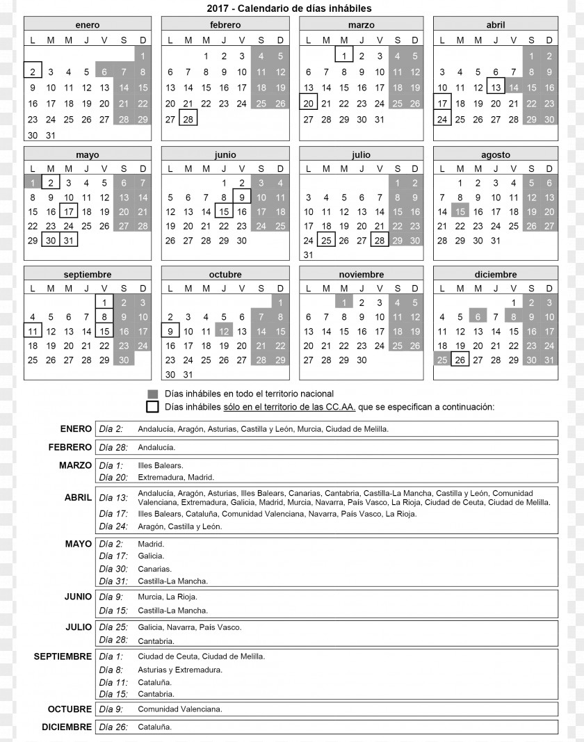 Daily Calendar Calendario Laboral Plazo Statute Contract Administració General De L'Estat PNG