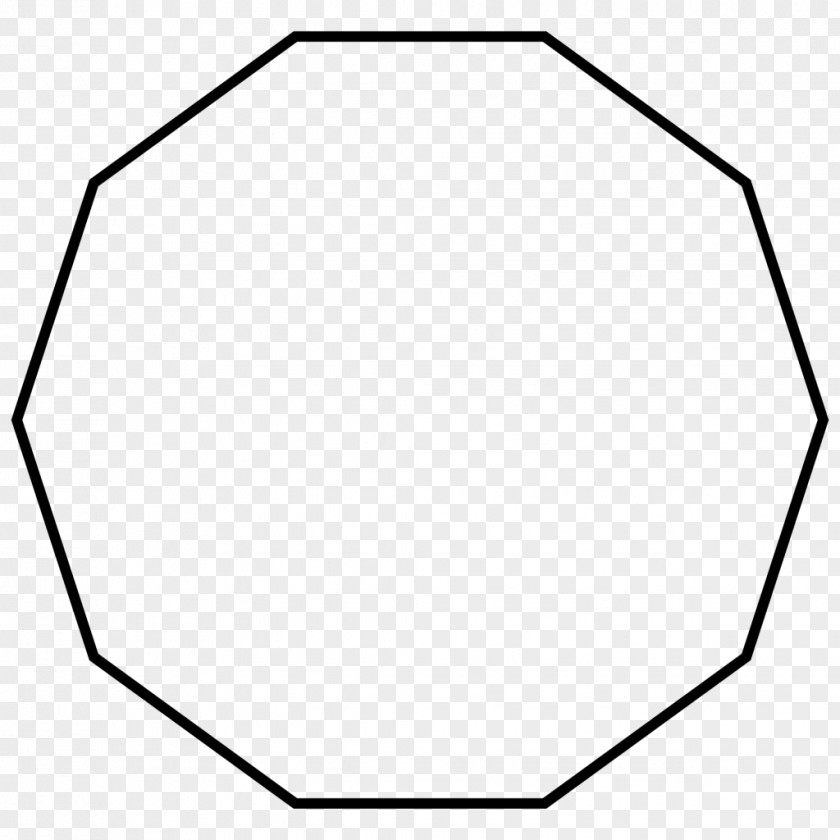 Shape Decagon Regular Polygon Internal Angle Geometry PNG