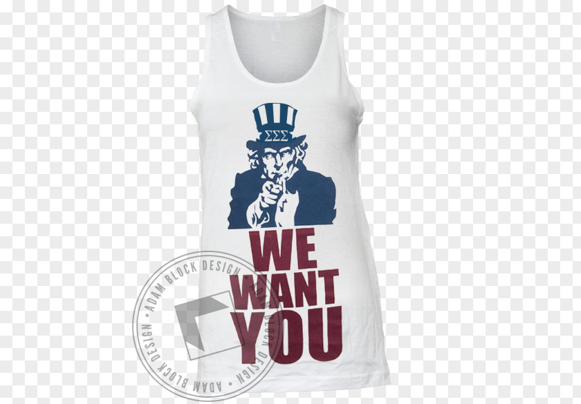 We Want You T-shirt Uncle Sam Sleeveless Shirt United States Barack Obama 2009 Presidential Inauguration PNG