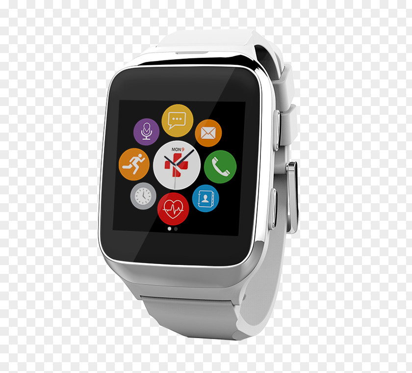 Zesplash2 Silver Smartwatch (sma... Clock MyKronoz ZeTime PremiumSmart Wotch KRZESPLASH2-BLUE/SILVER PNG