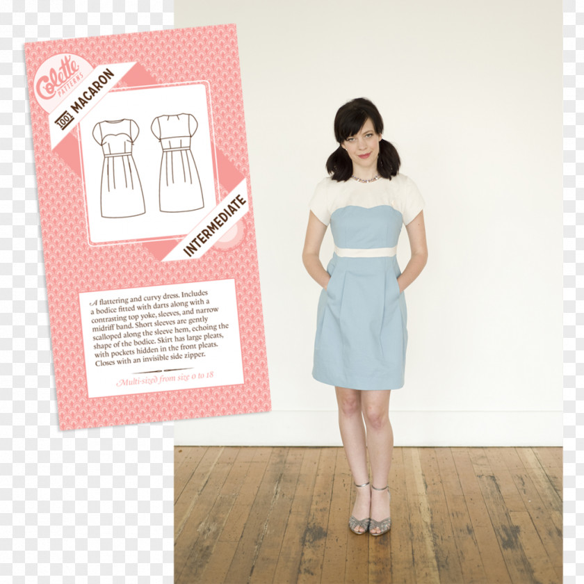 Dress Clothing Gown Sewing Pattern PNG