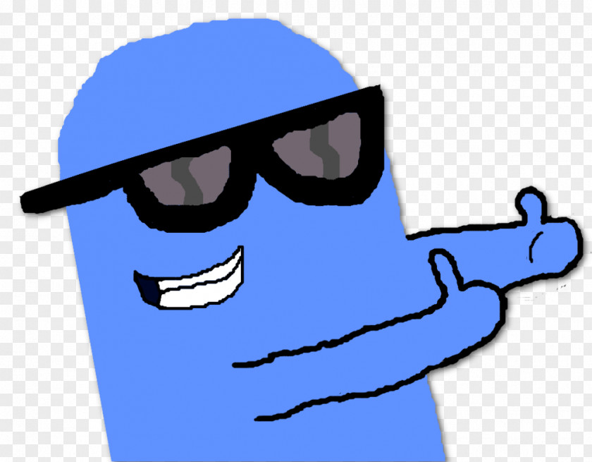 Hand-painted Dj Cool Man Finger 19 August Hand Thumb Glasses PNG