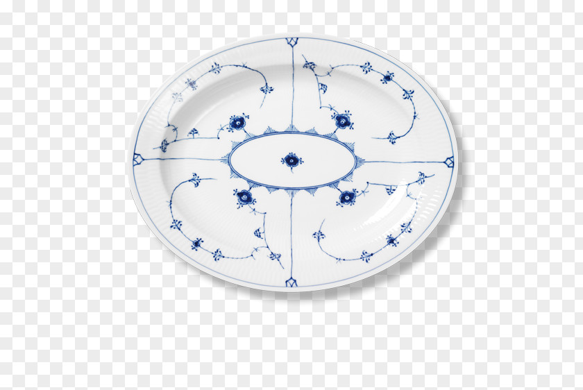 Plate Platter Royal Copenhagen Musselmalet Blue PNG