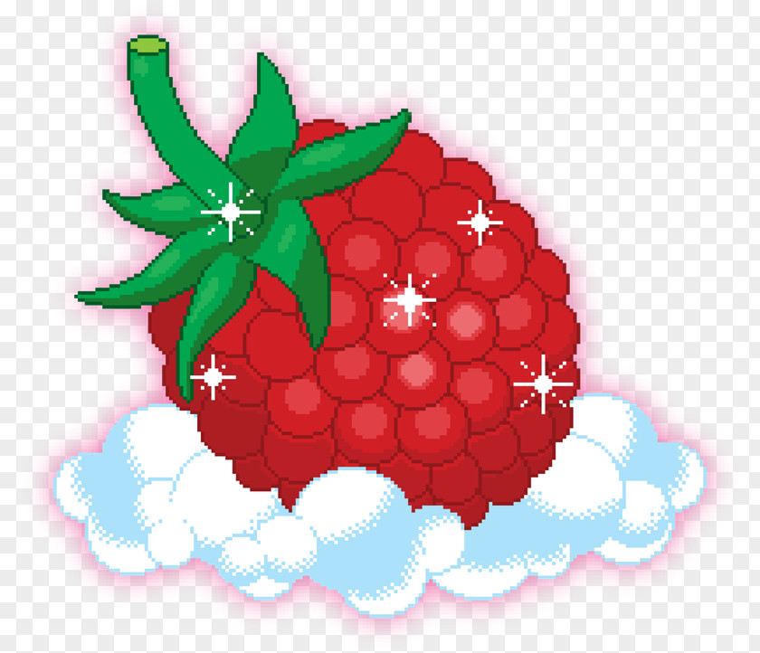Raspberry Pixel Art PNG
