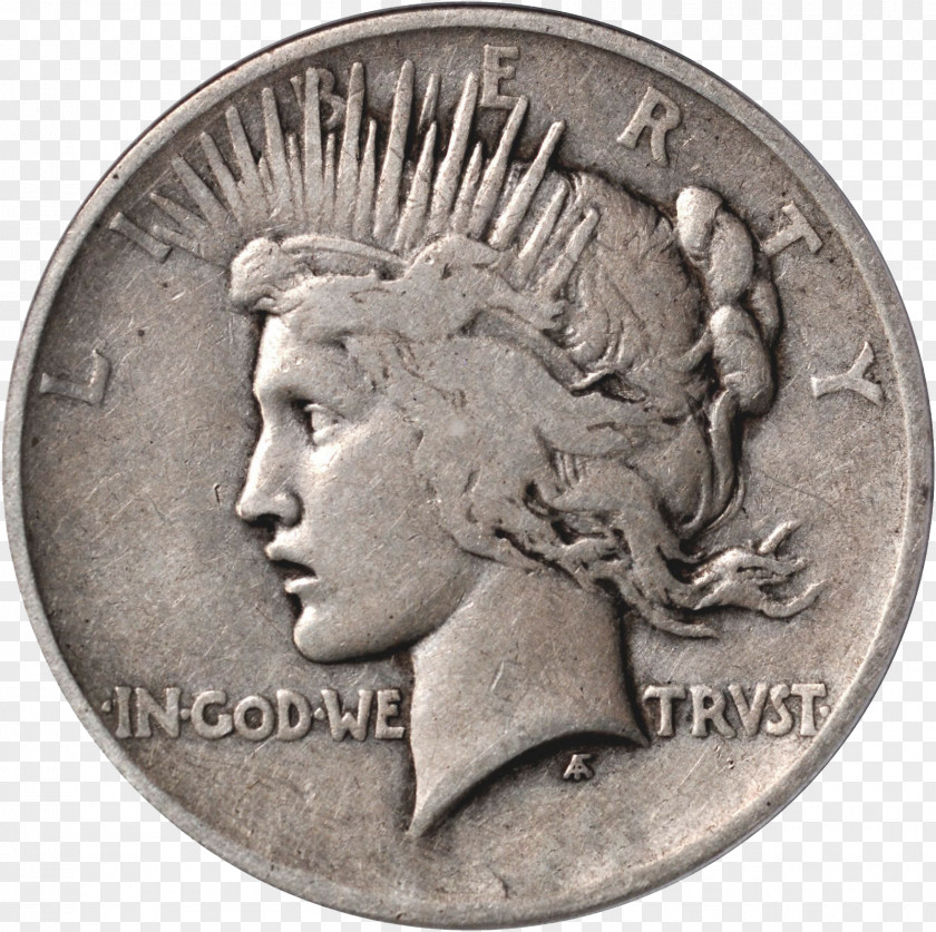 Silver Coin Dollar Money Dime PNG