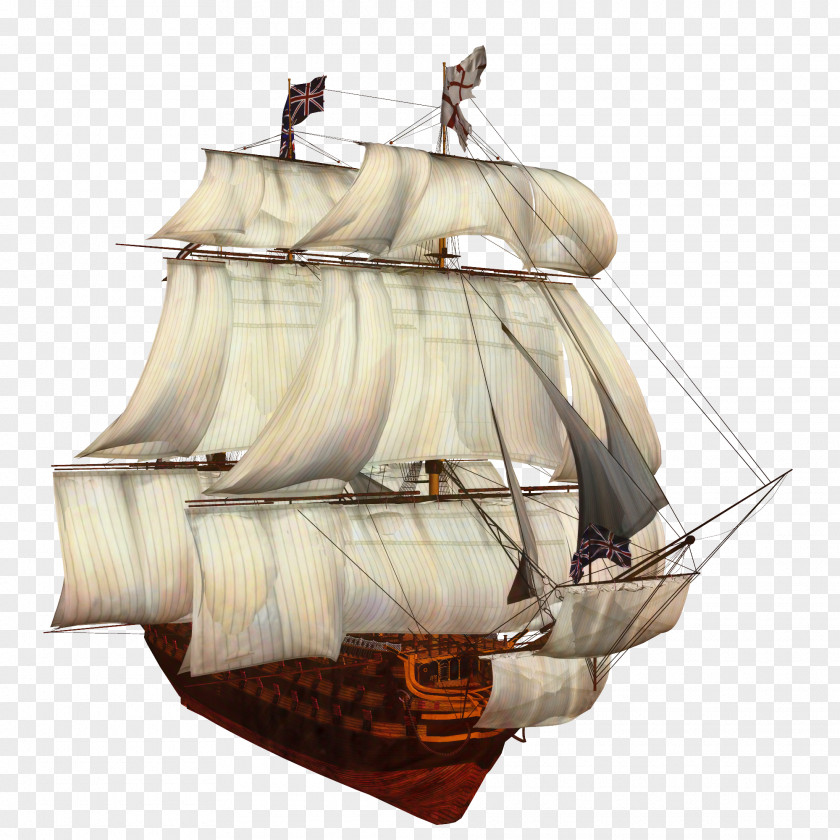 Brigantine Galleon Clipper Ship Of The Line PNG