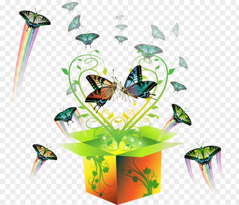 Butterfly Papillon Dog Desktop Wallpaper PNG