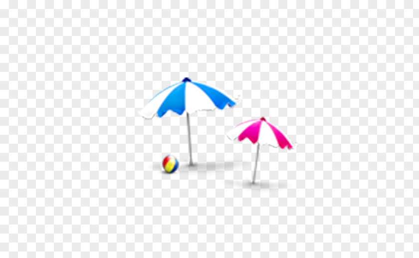 Cartoon Rainbow Umbrella Beach Clip Art PNG