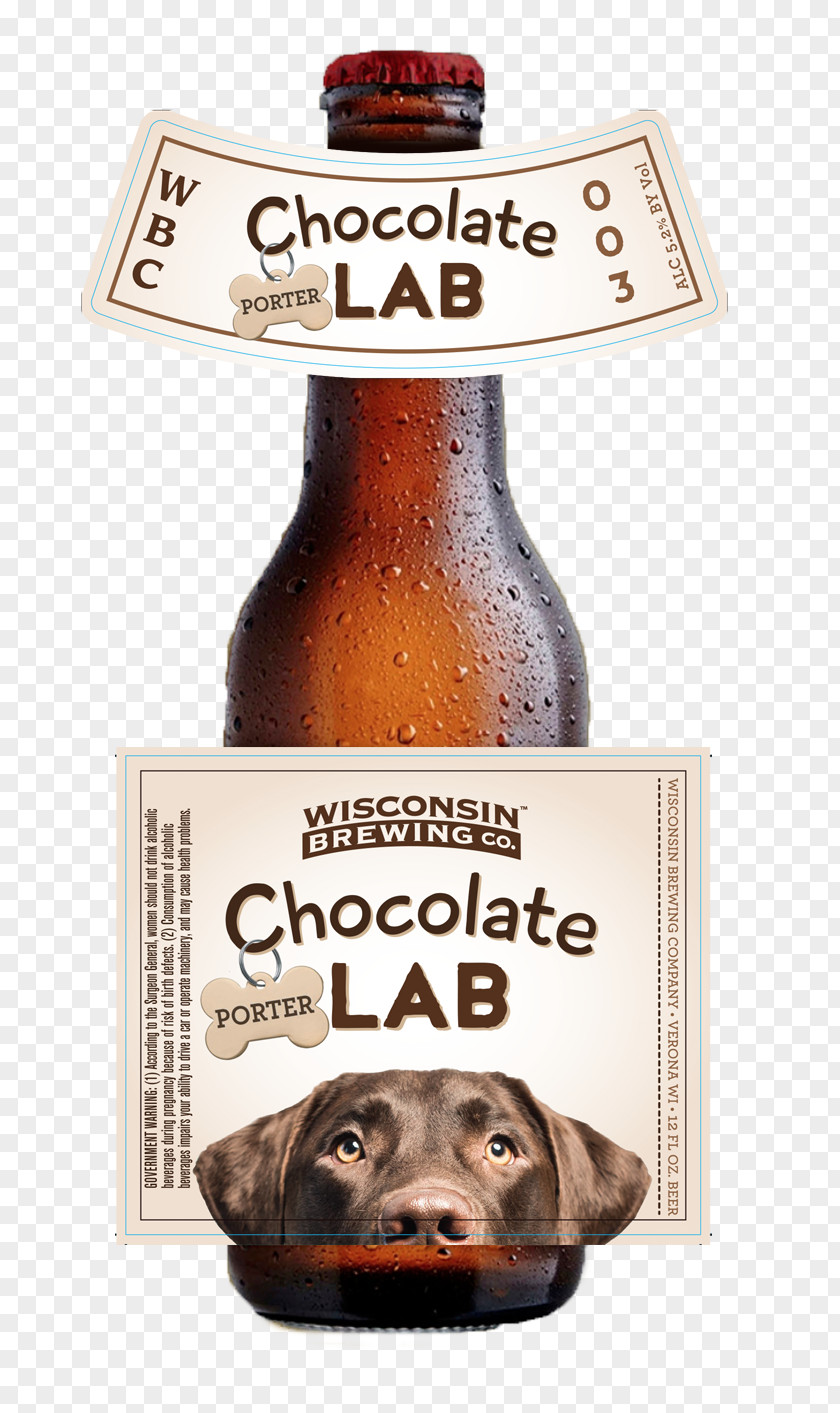 Chocolate Lab Liqueur Beer Bottle Glass Lager PNG