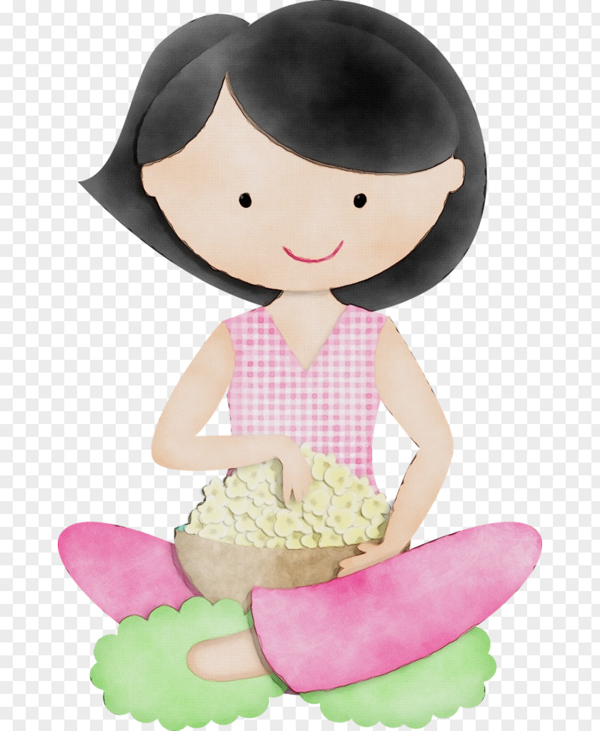 Fictional Character Plant Cartoon Pink Toy Child Play PNG