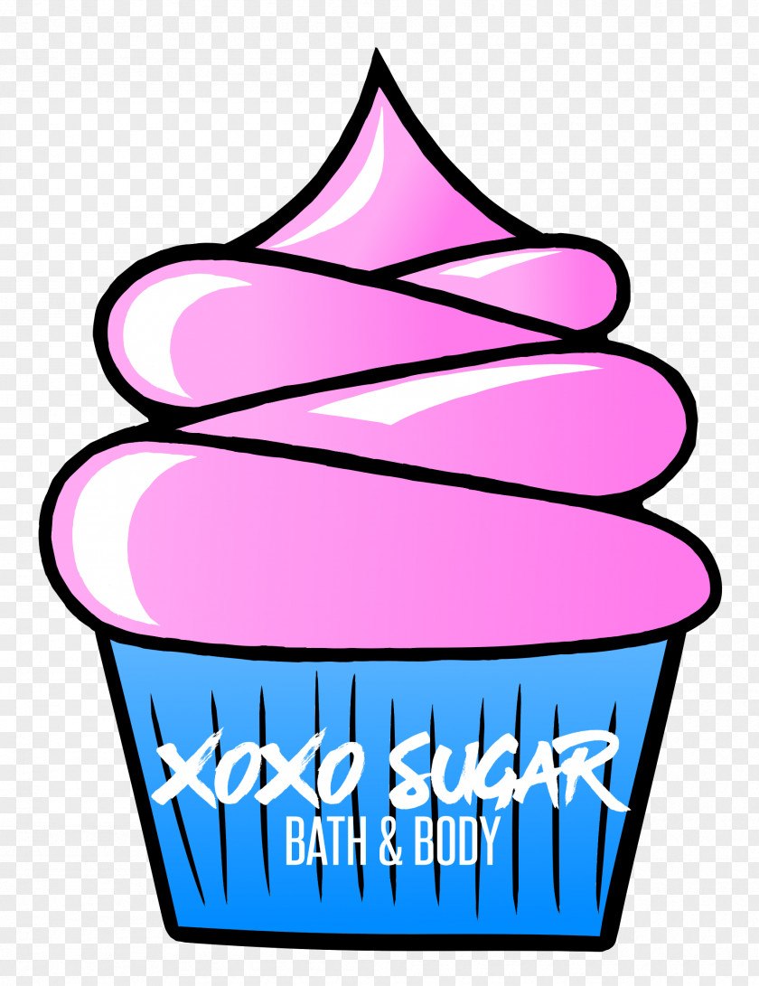 Little Cupcake Logo Clip Art Food Product Line Pink M PNG