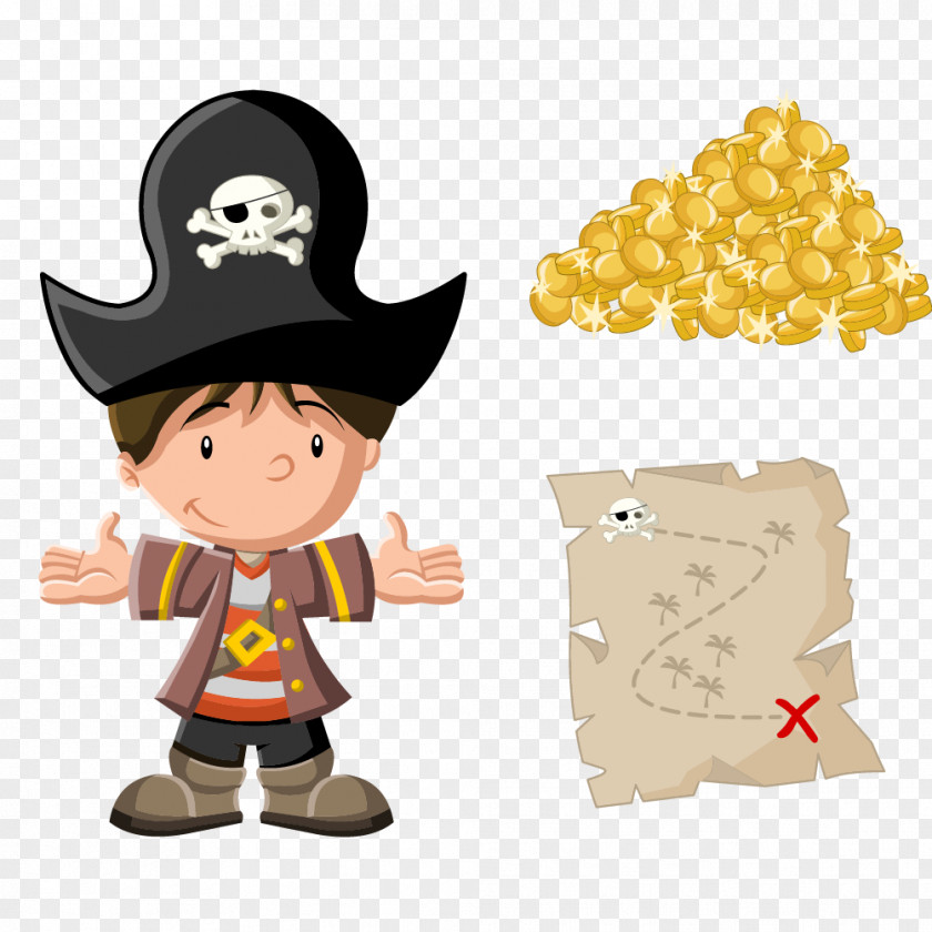 Vector Cartoon Pirate Material Piracy Royalty-free Illustration PNG