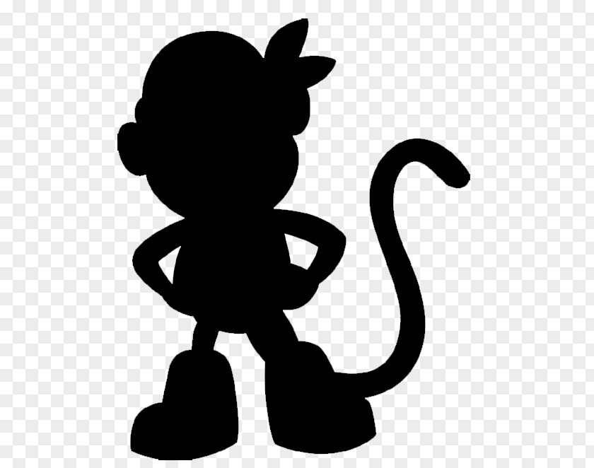 Cat Clip Art Character Silhouette Line PNG
