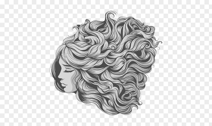 Hairstyles Drawing Wavy Hair /m/02csf Product Design Pattern PNG