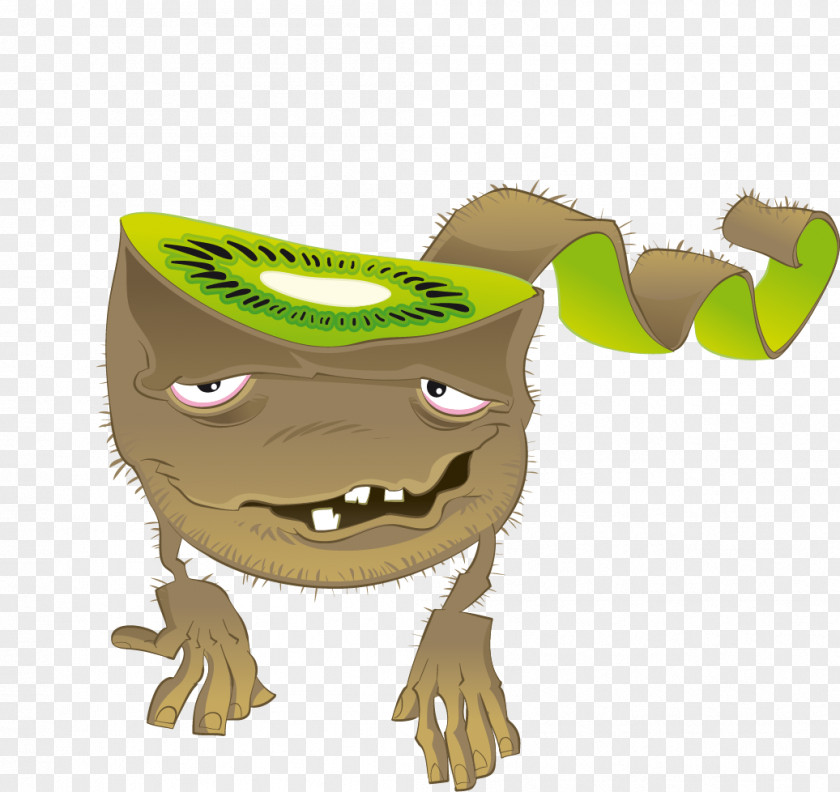 Kiwi Character Auglis Cartoon PNG