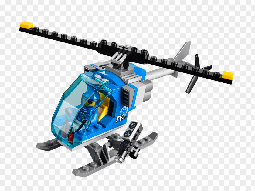 Police Helicopter LEGO 60097 City Square Lego Toy Block PNG