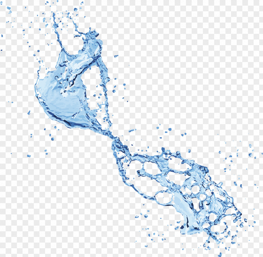 Small Fresh Blue Splash PNG