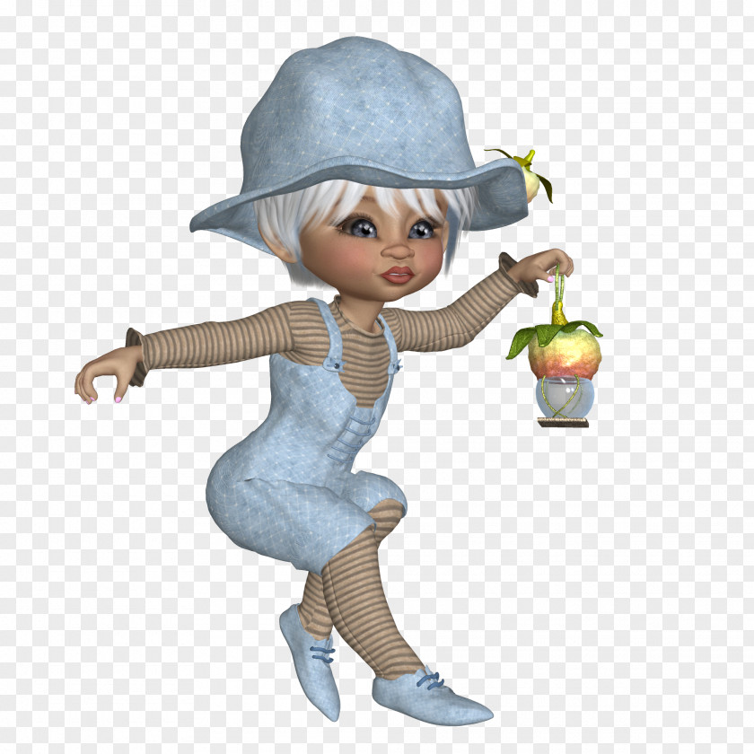 Whimsical Human Behavior Cartoon Toddler Figurine PNG