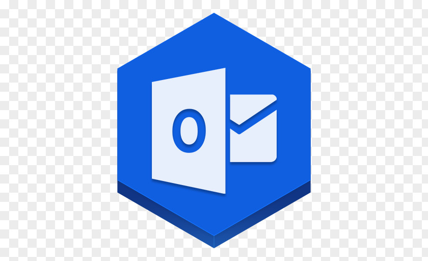 Outlook Blue Square Angle Area PNG