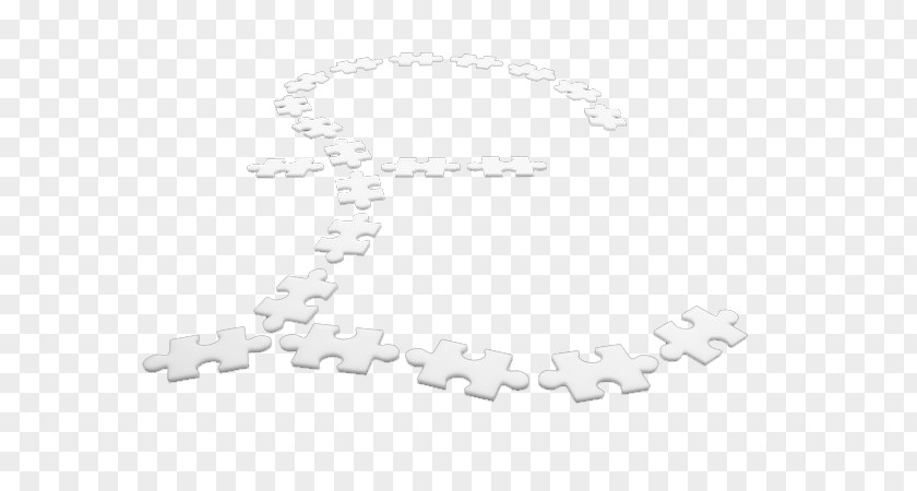 White Jigsaw Financial Symbols Pattern PNG