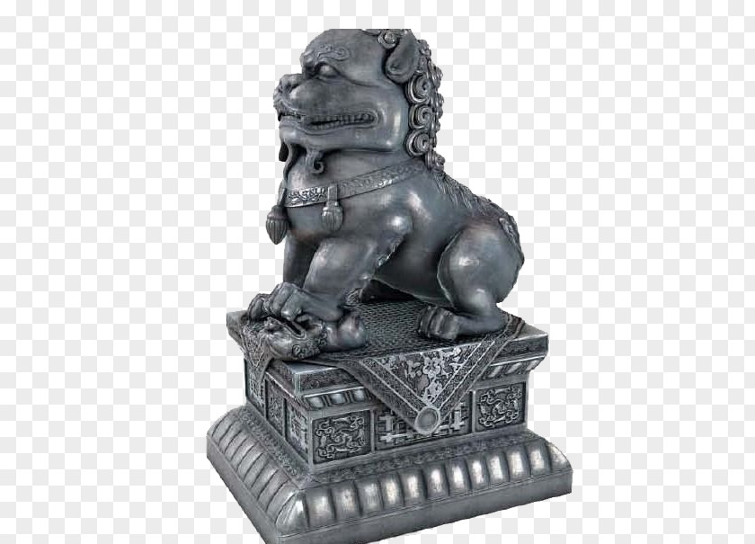 Bronze Lion Statue 3D Model Chinese Guardian Lions Modeling Computer Graphics Autodesk 3ds Max PNG