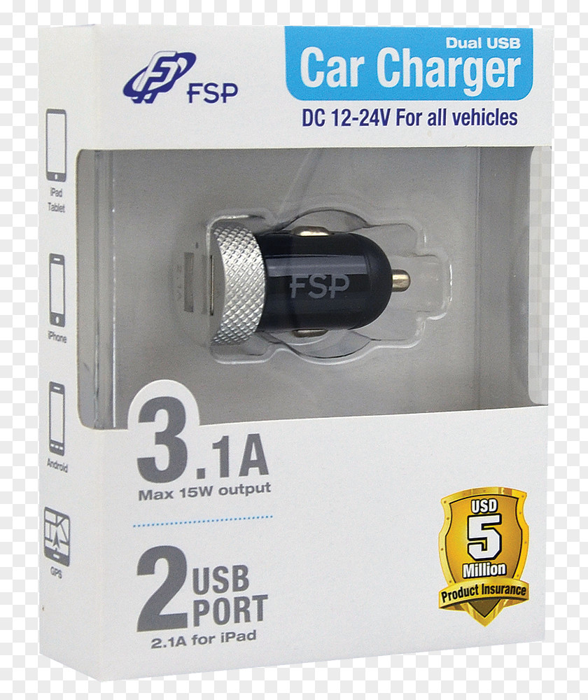 Car Battery Charger USB FSP Group Vehicle PNG