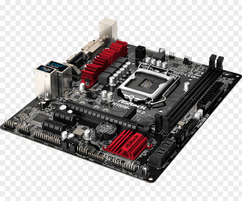 Motherboard LGA 1151 CPU Socket ASRock MicroATX PNG