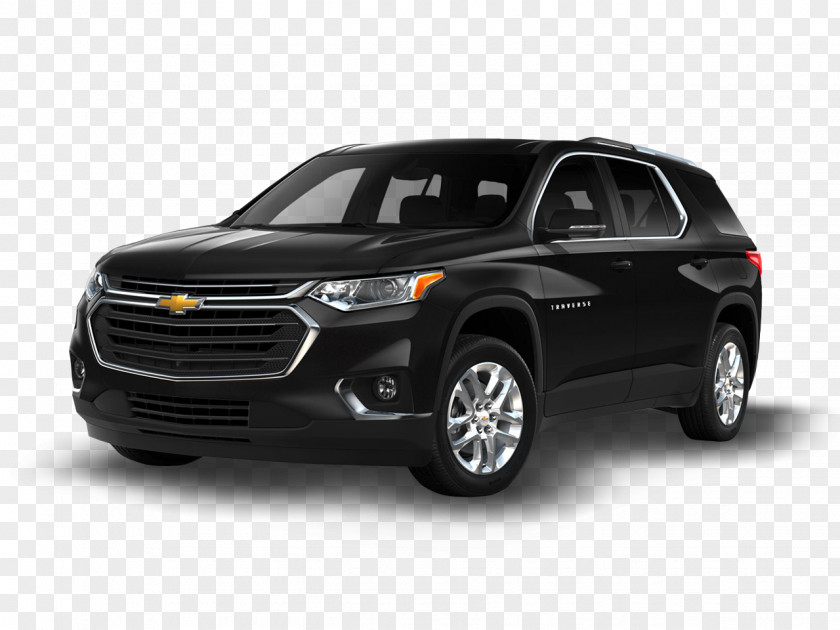 Black 2018 Sport Utility Vehicle Chevrolet Traverse L Crossover PNG